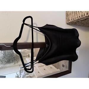 Express Black Satin Cowl Neck Cami Top - Size Small